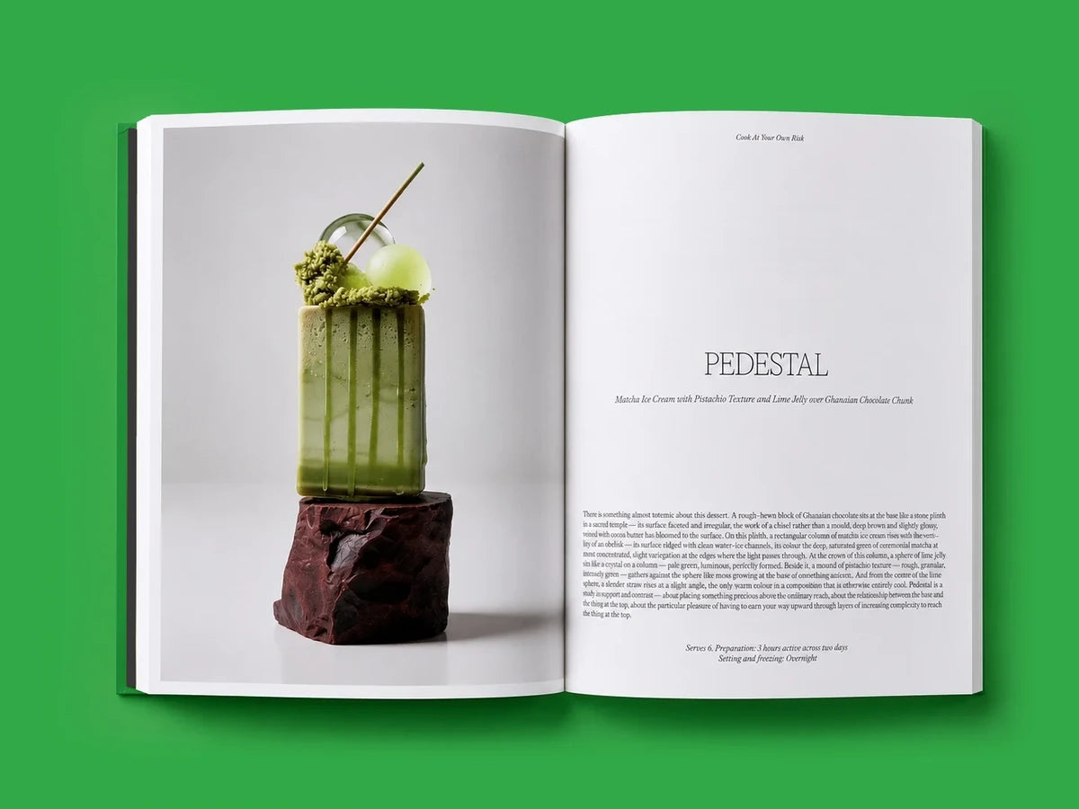 Open book: pedestal spread