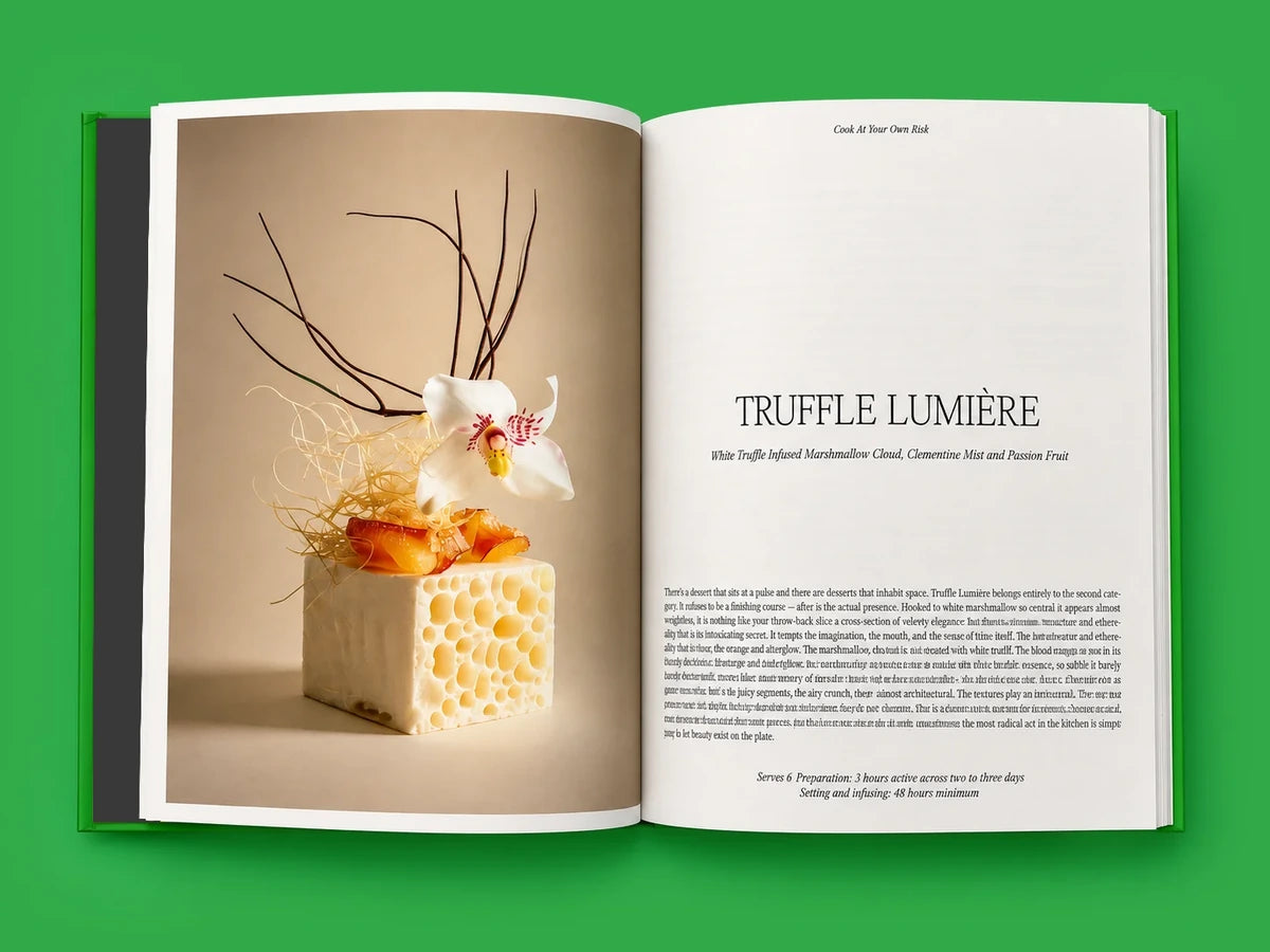Open book: Truffle Lumiere spread